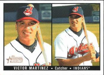 #167 Victor Martinez - Cleveland Indians - 2003 Bowman Heritage Baseball