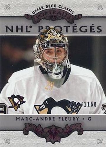 #167 Marc-Andre Fleury - Pittsburgh Penguins - 2003-04 Upper Deck Classic Portraits Hockey