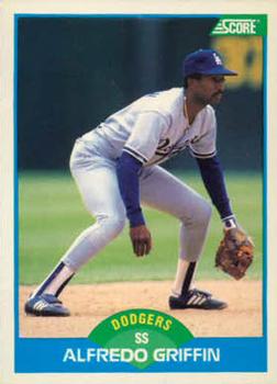 #167 Alfredo Griffin - Los Angeles Dodgers - 1989 Score Baseball