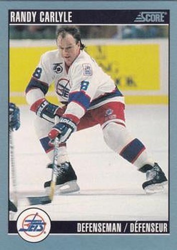 #167 Randy Carlyle - Winnipeg Jets - 1992-93 Score Canadian Hockey