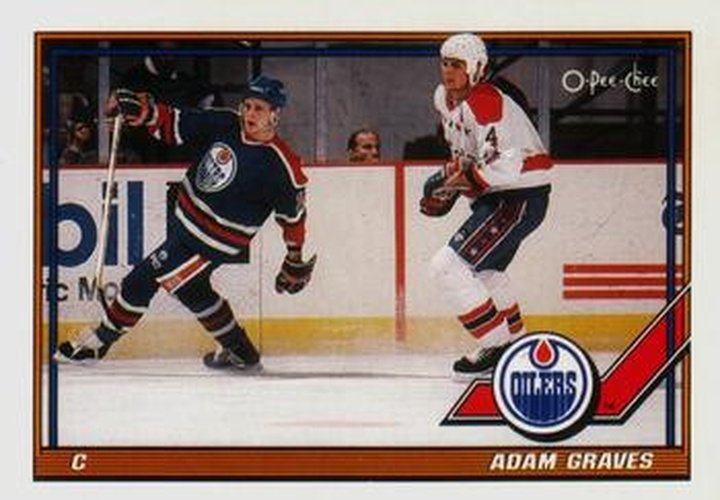 #167 Adam Graves - Edmonton Oilers - 1991-92 O-Pee-Chee Hockey