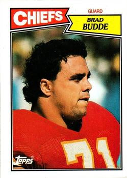 #167 Brad Budde - Kansas City Chiefs - 1987 Topps Football