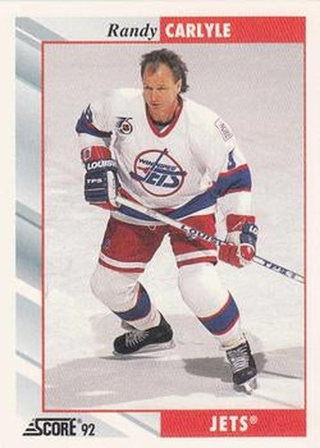 #167 Randy Carlyle - Winnipeg Jets - 1992-93 Score USA Hockey