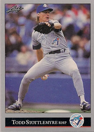 #167 Todd Stottlemyre - Toronto Blue Jays - 1992 Leaf Baseball