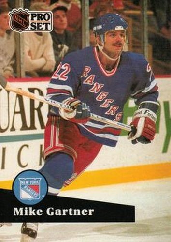 #167 Mike Gartner - 1991-92 Pro Set Hockey