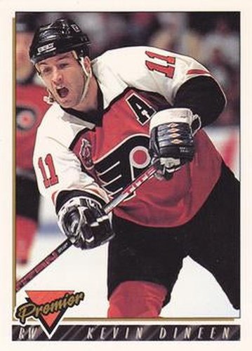 #167 Kevin Dineen - Philadelphia Flyers - 1993-94 Topps Premier Hockey