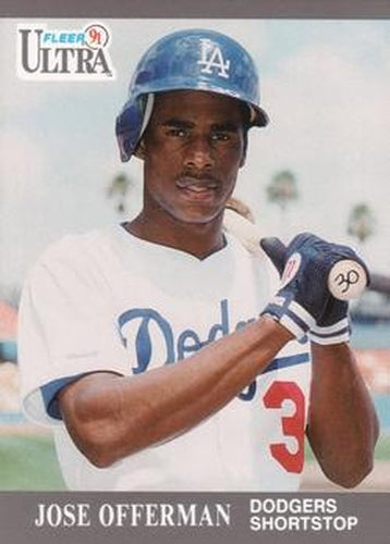 #167 Jose Offerman - Los Angeles Dodgers - 1991 Ultra Baseball