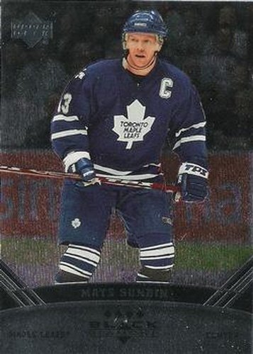 #167b Mats Sundin - Toronto Maple Leafs - 2006-07 Upper Deck Black Diamond Hockey