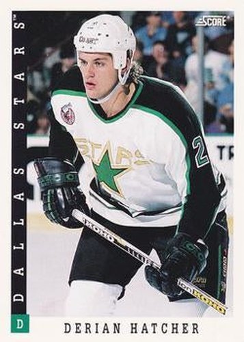 #168 Derian Hatcher - Dallas Stars - 1993-94 Score Canadian Hockey