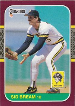 #168 Sid Bream - Pittsburgh Pirates - 1987 Donruss Opening Day Baseball
