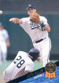 #168 Keith Miller - Kansas City Royals - 1993 Leaf Baseball