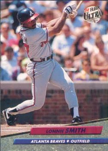 #168 Lonnie Smith - Atlanta Braves - 1992 Ultra Baseball
