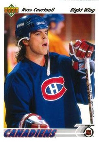 #168 Russ Courtnall - Montreal Canadiens - 1991-92 Upper Deck Hockey