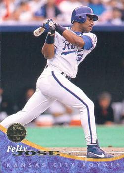 #168 Felix Jose - Kansas City Royals - 1994 Leaf Baseball