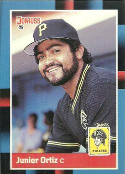 #168 Junior Ortiz - Pittsburgh Pirates - 1988 Donruss Baseball