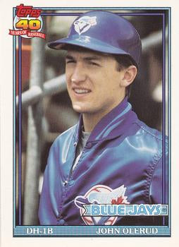 #168 John Olerud - Toronto Blue Jays - 1991 O-Pee-Chee Baseball