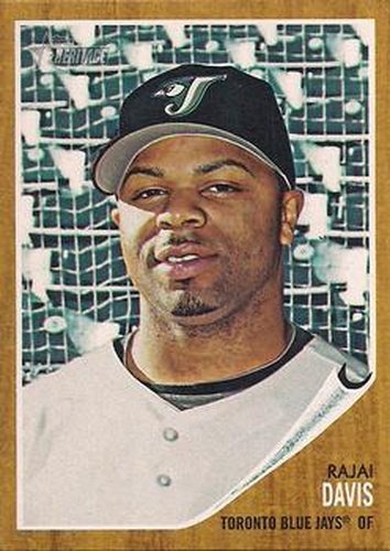 #168 Rajai Davis - Toronto Blue Jays - 2011 Topps Heritage Baseball
