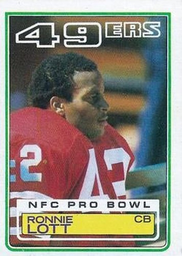 #168 Ronnie Lott - San Francisco 49ers - 1983 Topps Football