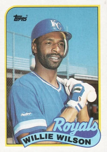 #168 Willie Wilson - Kansas City Royals - 1989 Topps Baseball
