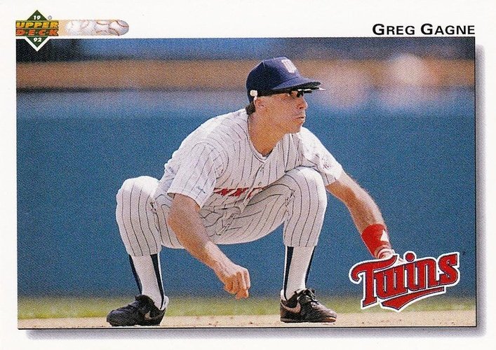 #168 Greg Gagne - Minnesota Twins - 1992 Upper Deck Baseball