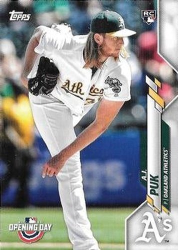 #168 A.J. Puk - Oakland Athletics - 2020 Topps Opening Day Baseball