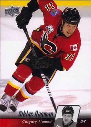 #168 Niklas Hagman - Calgary Flames - 2010-11 Upper Deck Hockey