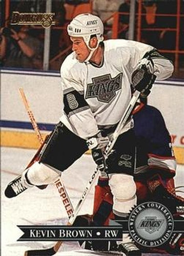 #168 Kevin Brown - Los Angeles Kings - 1995-96 Donruss Hockey