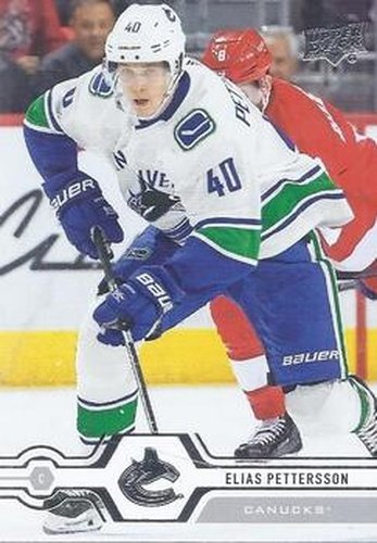 #168 Elias Pettersson - Vancouver Canucks - 2019-20 Upper Deck Hockey