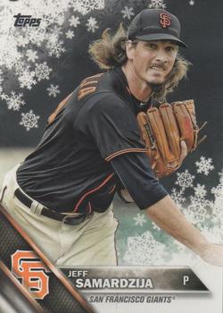 #HMW168 Jeff Samardzija - San Francisco Giants - 2016 Topps Holiday Baseball