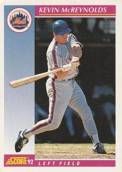 #168 Kevin McReynolds - New York Mets - 1992 Score Baseball