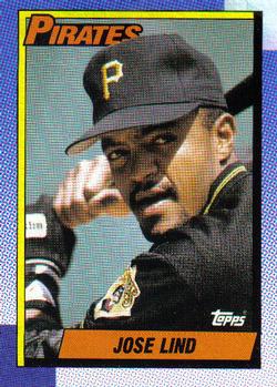 #168 Jose Lind - Pittsburgh Pirates - 1990 Topps Baseball