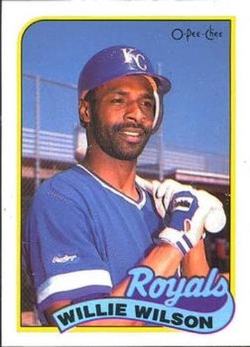 #168 Willie Wilson - Kansas City Royals - 1989 O-Pee-Chee Baseball