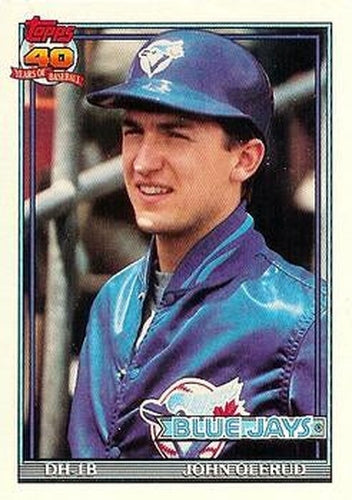 #168 John Olerud - Toronto Blue Jays - 1991 Topps Baseball