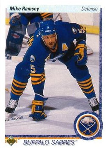 #168 Mike Ramsey - Buffalo Sabres - 1990-91 Upper Deck Hockey