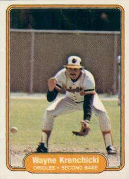 #168 Wayne Krenchicki - Baltimore Orioles - 1982 Fleer Baseball