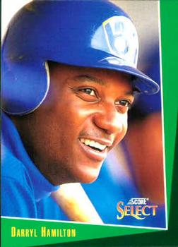 #168 Darryl Hamilton - Milwaukee Brewers - 1993 Select Baseball