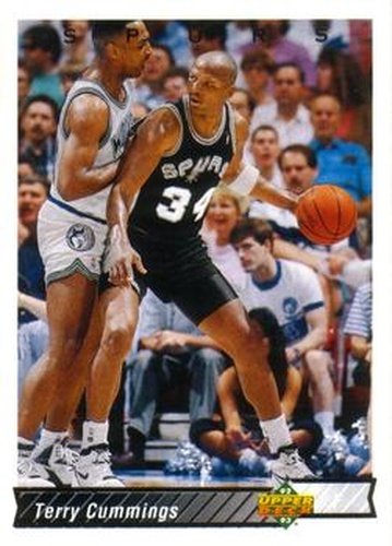 #168 Terry Cummings - San Antonio Spurs - 1992-93 Upper Deck Basketball