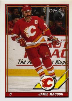 #168 Jamie Macoun - Calgary Flames - 1991-92 O-Pee-Chee Hockey