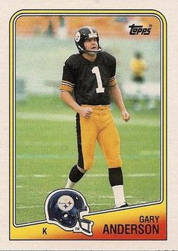 #168 Gary Anderson - Pittsburgh Steelers - 1988 Topps Football