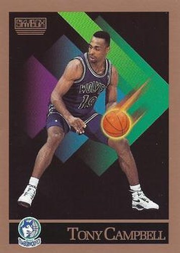 #168 Tony Campbell - Minnesota Timberwolves - 1990-91 SkyBox Basketball