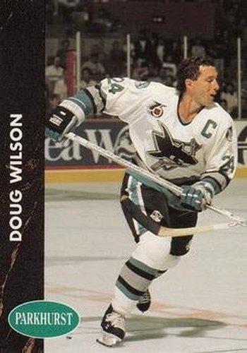 #168 Doug Wilson - San Jose Sharks - 1991-92 Parkhurst Hockey