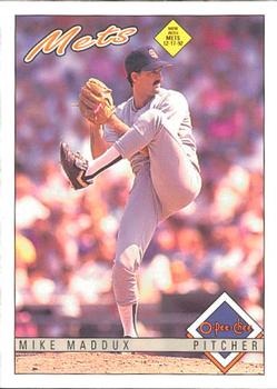 #168 Mike Maddux - New York Mets - 1993 O-Pee-Chee Baseball