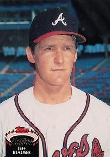 #168 Jeff Blauser - Atlanta Braves - 1992 Stadium Club Baseball