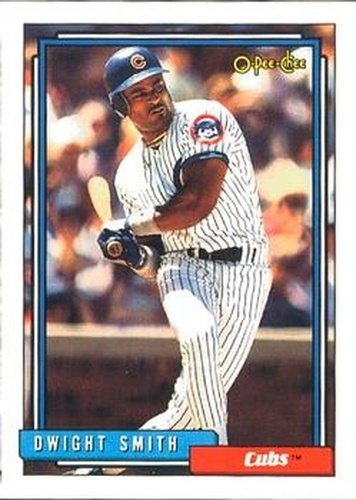 #168 Dwight Smith - Chicago Cubs - 1992 O-Pee-Chee Baseball