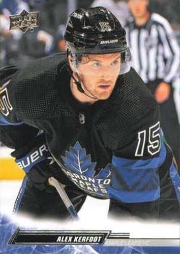 #168 Alex Kerfoot - Toronto Maple Leafs - 2022-23 Upper Deck Hockey