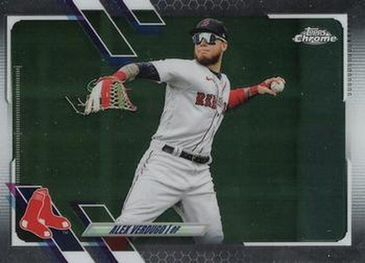 #168 Alex Verdugo - Boston Red Sox - 2021 Topps Chrome Baseball