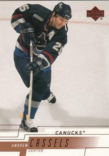 #168 Andrew Cassels - Vancouver Canucks - 2000-01 Upper Deck Hockey