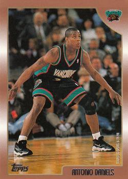 #168 Antonio Daniels - Vancouver Grizzlies - 1998-99 Topps Basketball