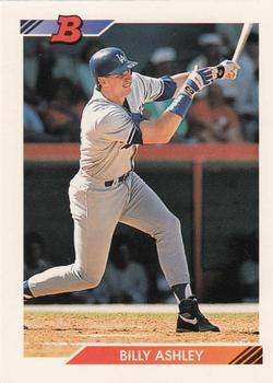 #168 Billy Ashley - Los Angeles Dodgers - 1992 Bowman Baseball
