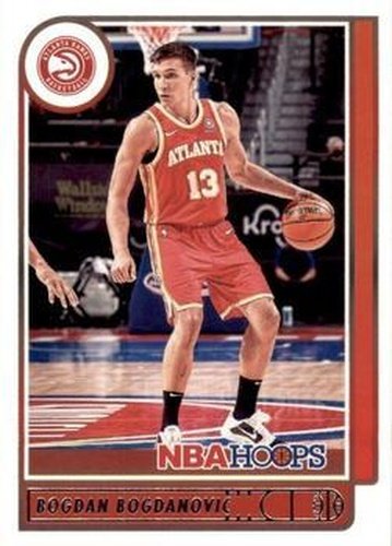 #168 Bogdan Bogdanovic - Atlanta Hawks - 2021-22 Hoops Basketball